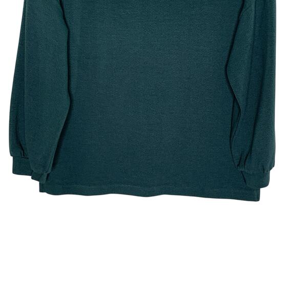 J Crew S NEW Double Knit Balloon Sleeve Top Textured Round Neck Green - Picture 5 of 9